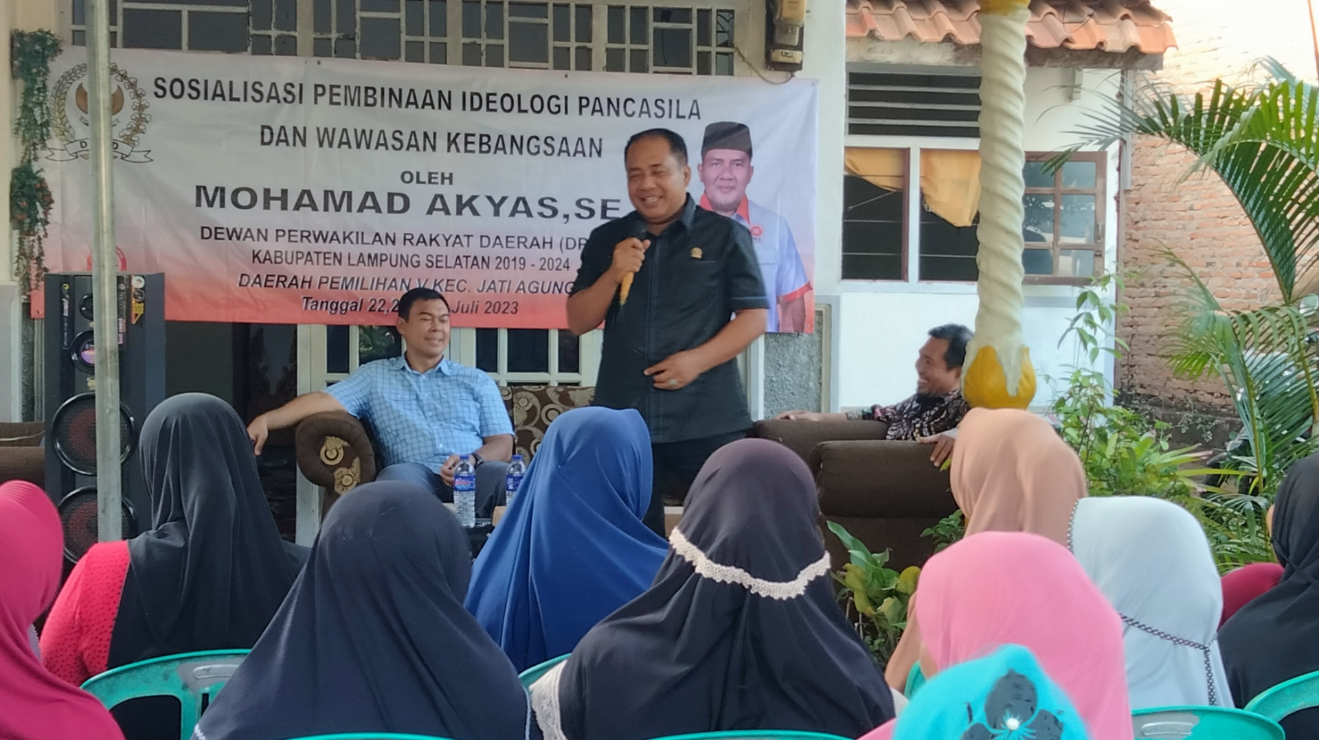 Melalui Sosialisasi IPWK M, Akyas Kembali Ajak Masyarakat Kenalkan Idiologi Pancasila dan Wawasan Kebangsaan Sejak Dini