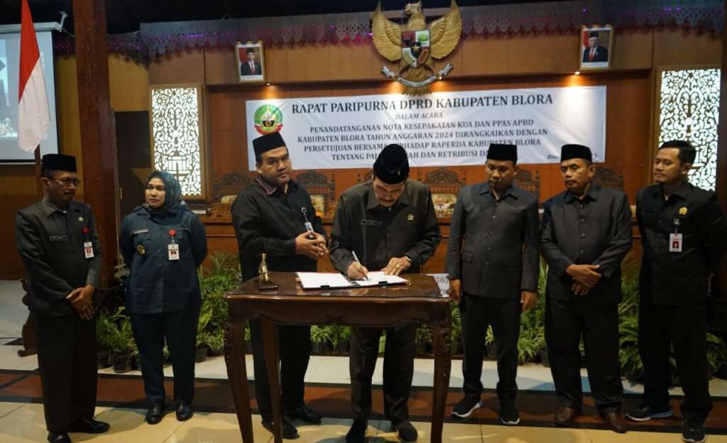 Nota Kesepakatan KUA-PPAS APBD 2024 Kabupaten Blora Ditandatangani
