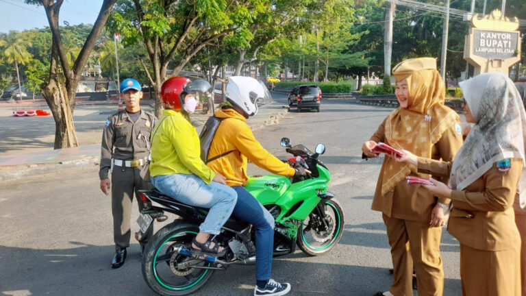 Pemkab Lamsel Dukung Gerakan Nasional Pembagian 10 Juta Bendera Merah Putih
