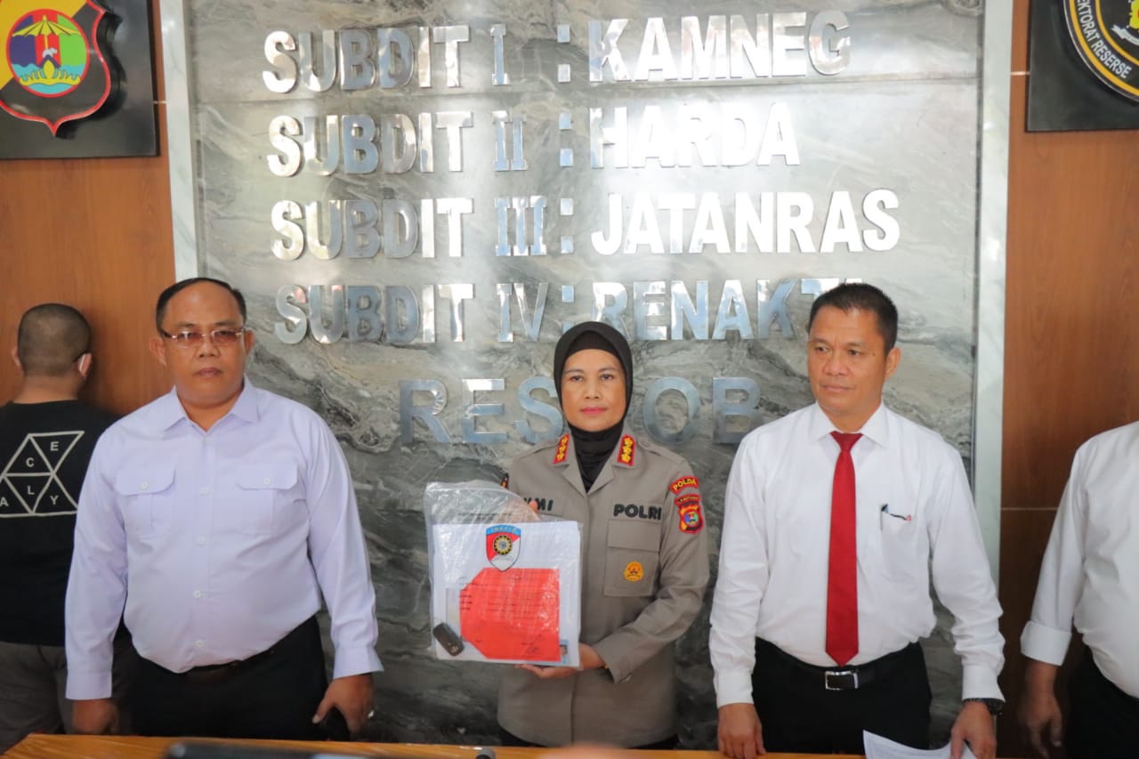 Empat Tersangka dan Barang Bukti TPPO Polda Lampung Dilimpahkan Ke Kejaksaan