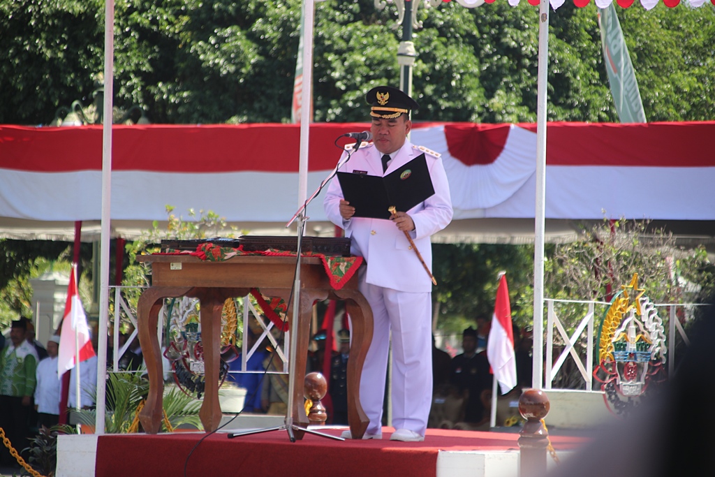 Upacara HUT Kemerdekaan RI ke-78 Kabupaten Blora Berjalan Khidmad