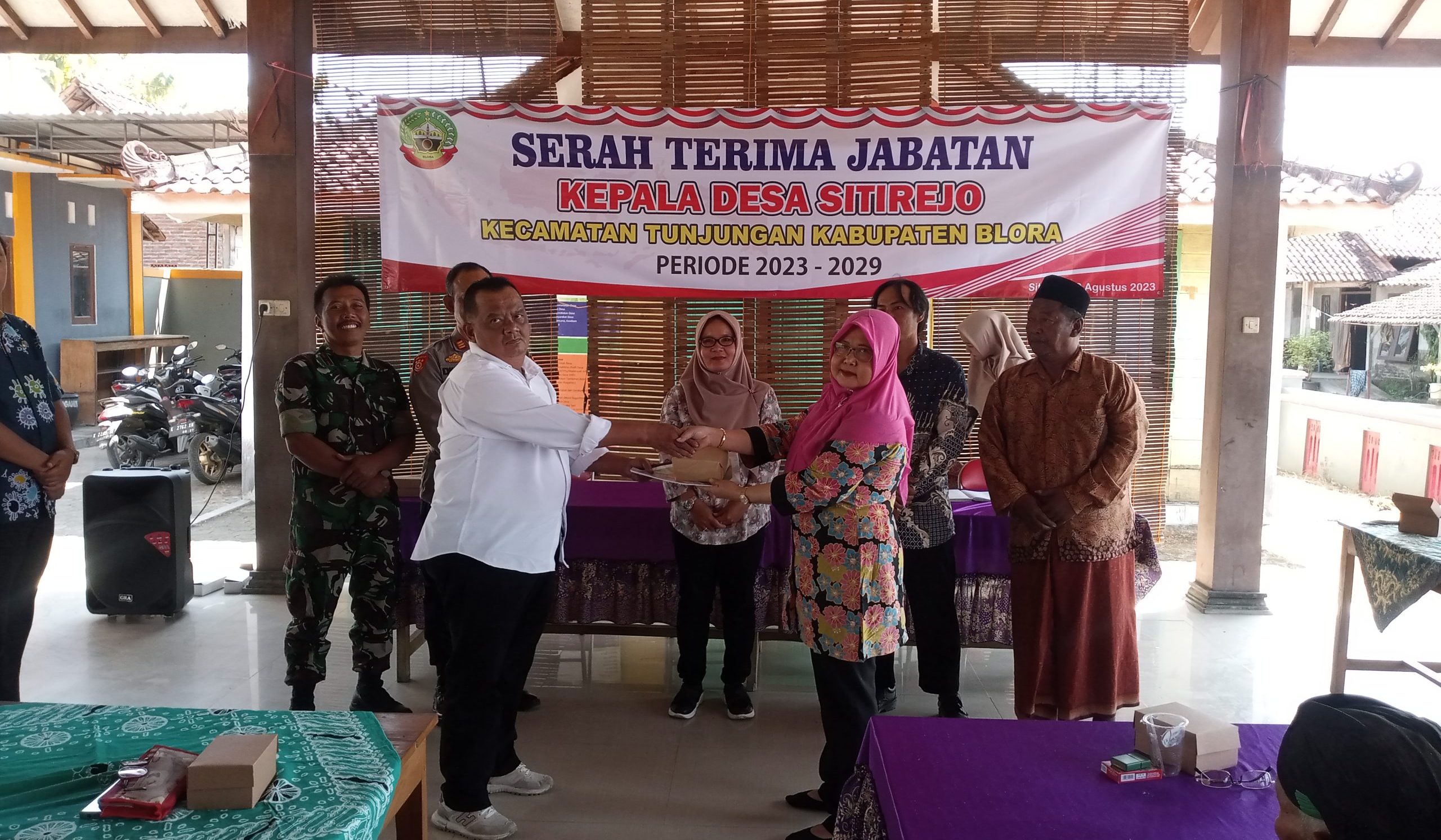 Setelah Pelantikan Pemdes Sitirejo Menggelar Sertijab