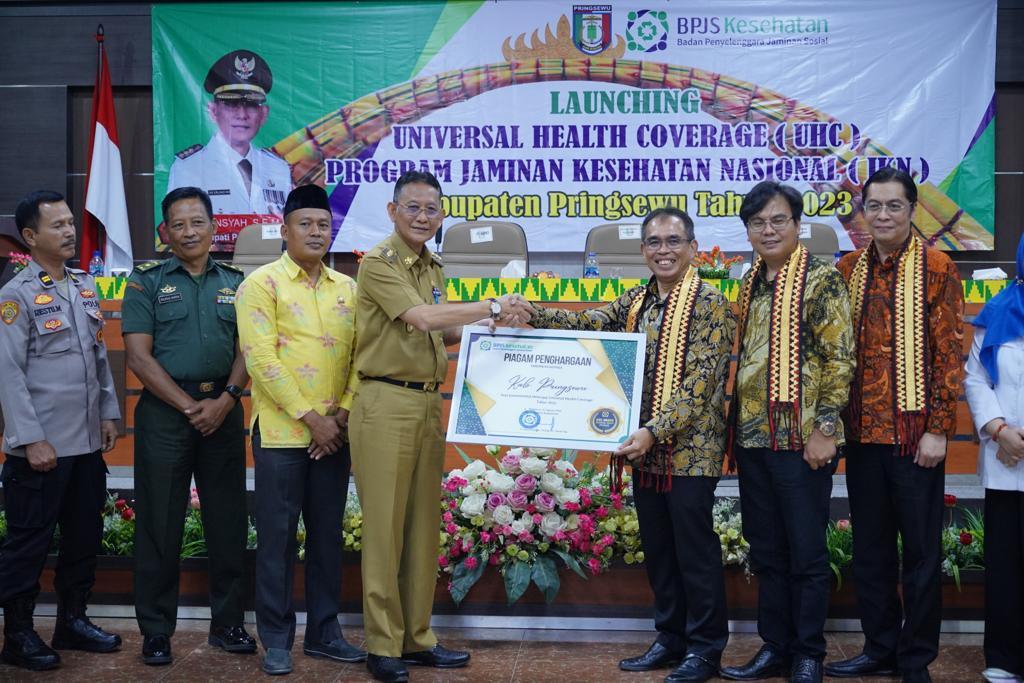 Pemkab Pringsewu Deklarasi Sekaligus Launching UHC Program Jaminan Kesehatan Nasional
