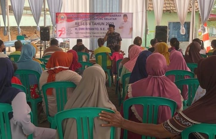Reses Di Tanjung Bintang, Dewan Gerindra Dwi Riyanto Dapat Ucapan Terimakasih Telah Mengawal Pembangunan Jalan Poros