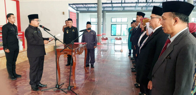 Sekertaris Daerah Lamsel Thamrin Lantik 20 Pejabat Struktural
