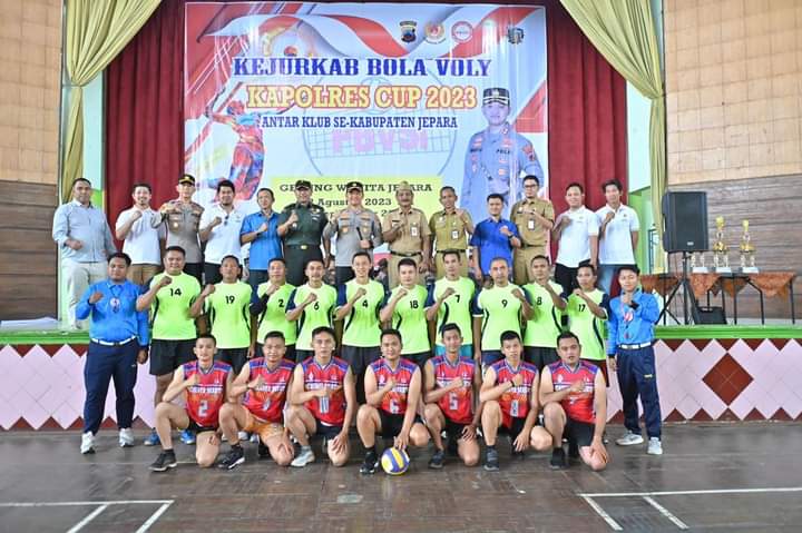Bola Voli Dibuka, Begini Keinginan Kapolres Jepara Terkait Para Atlet