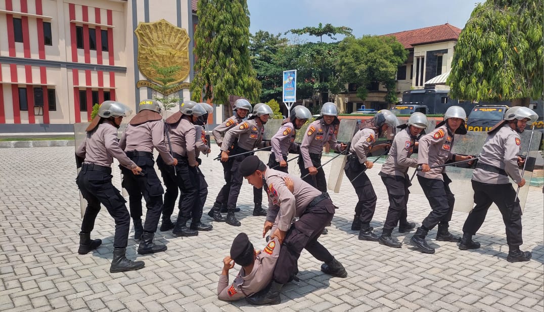 Latihan Keamanan Pemilu, Kompol Purwito Ingatkan Personil Tetap Waspada