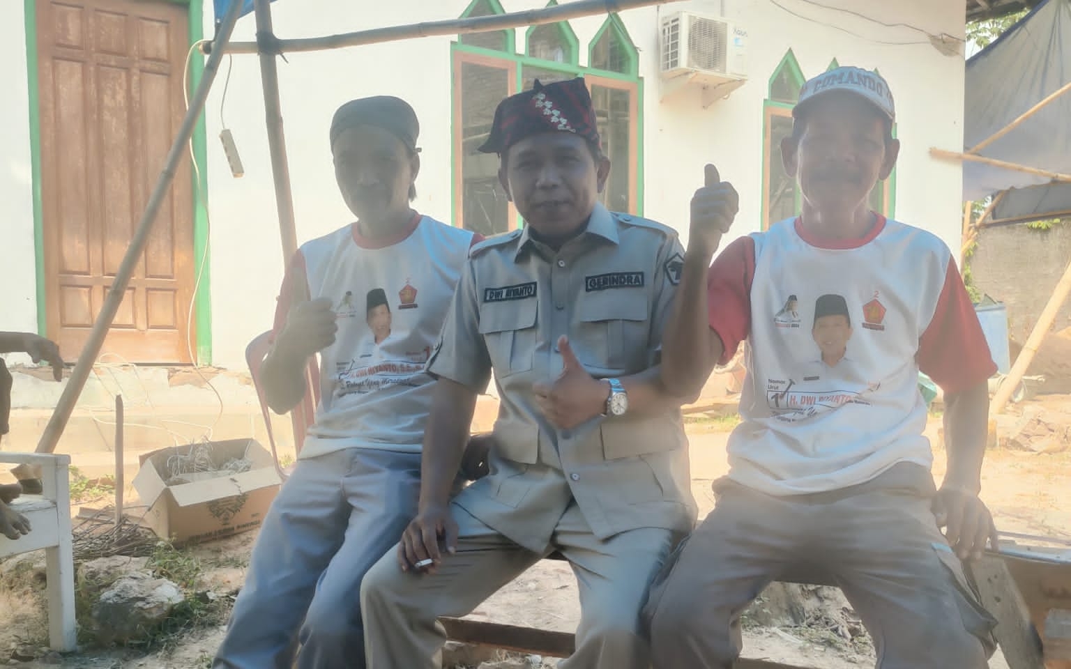 DEWAN GERINDRA DWI RIYANTO, SAPA WARGA BERKAOS PRABOWO