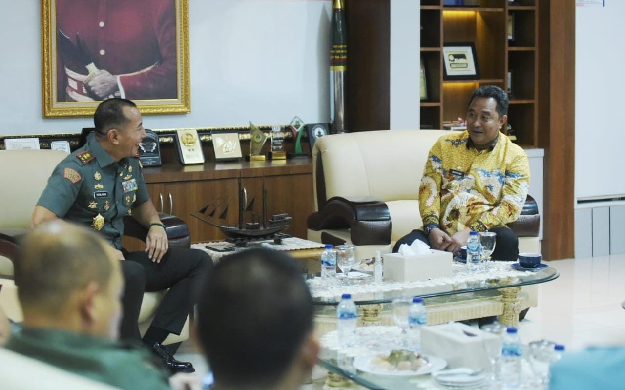 Bahtiar Baharuddin Temui Pangdam XIV Hasanuddin, Bahas Kesiapan Kodam Keamanan Wilayah Jelang Pemilu