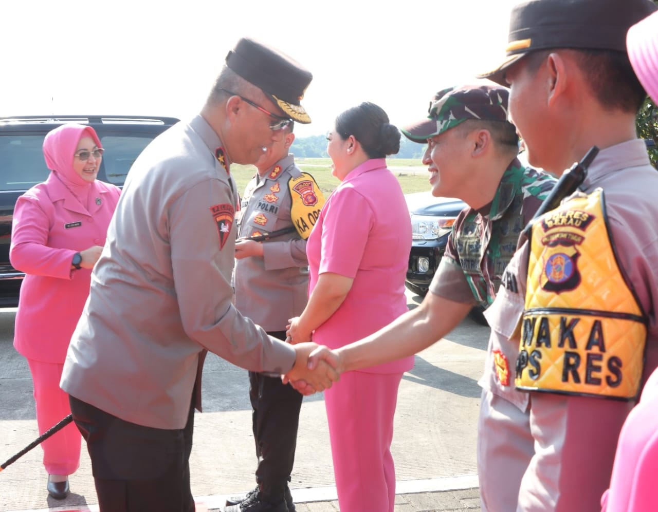 Sinergitas, Dandim Berau dan Kapolres  Sambut Kunjungan Kapolda Kaltim