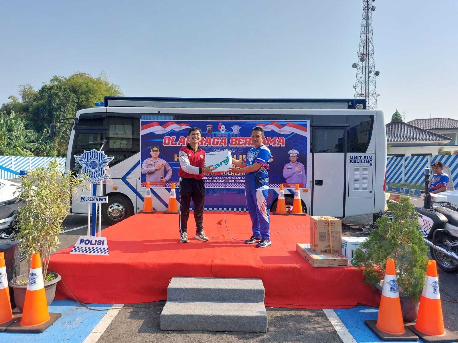 Stamina Dijaga, Satlantas Polresta Pati Gelar Senam Bersama