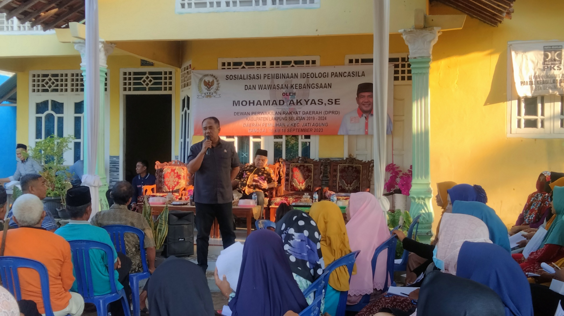 Melalui Sosialisasi IPWK,M Akyas Ajak Warga Gedung Agung Memiliki Rasa Cinta Tanah Air dan Bangsa