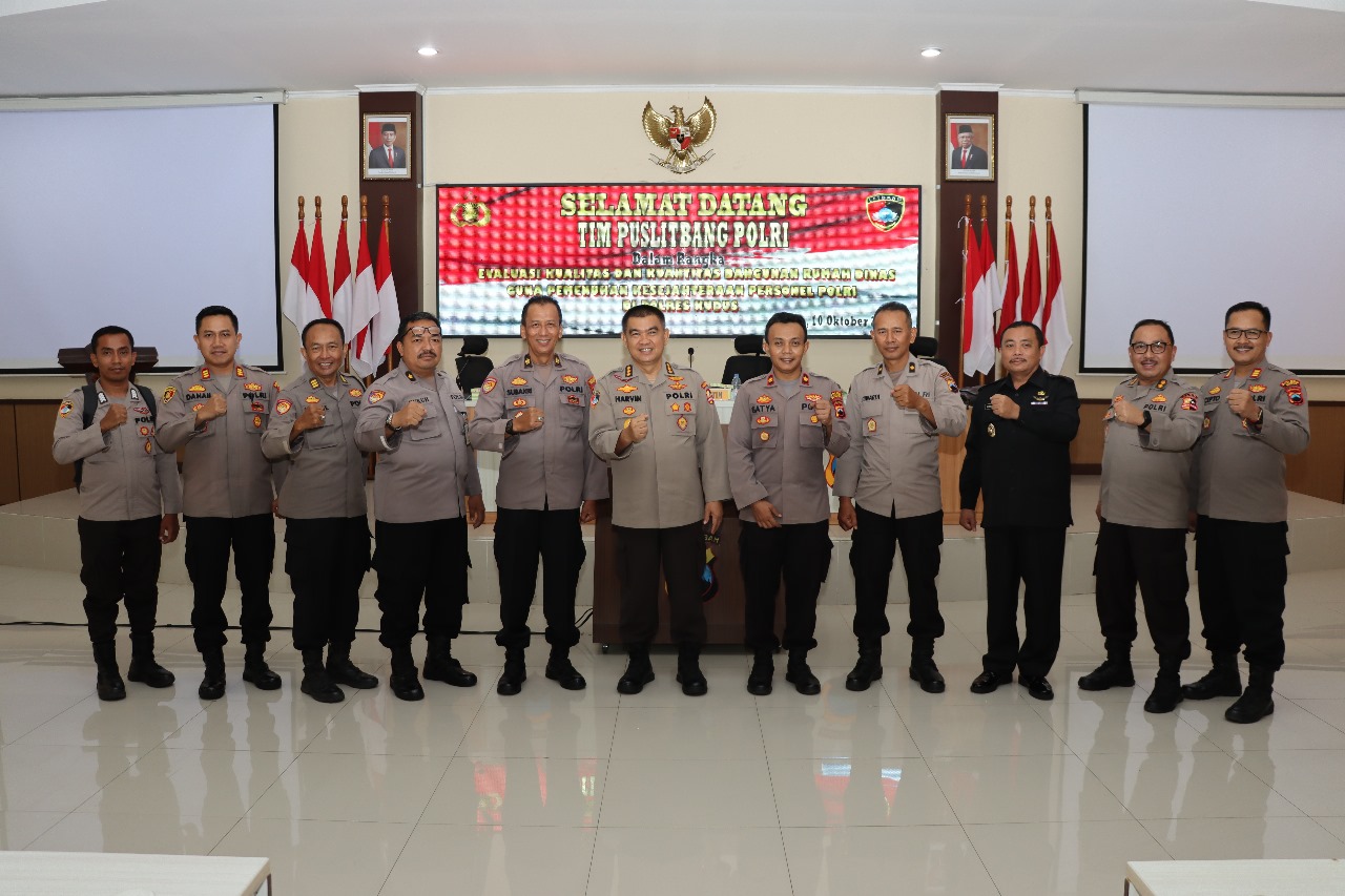 Perhatikan Rumah Dinas, Tim Puslitbang Polri Apresiasi Wakapolres Kudus