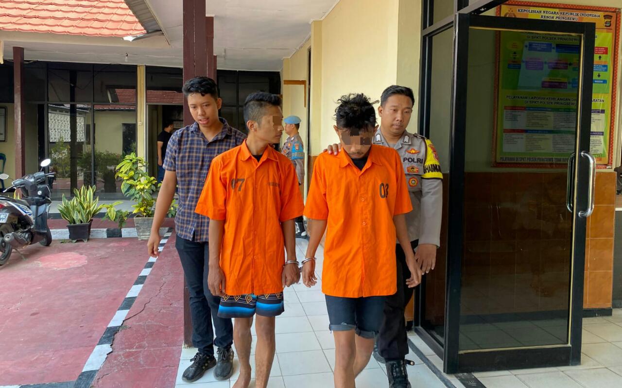 Curi Mesin Milik Dinas Dua Warga Pringsewu Di Gelandang Polisi