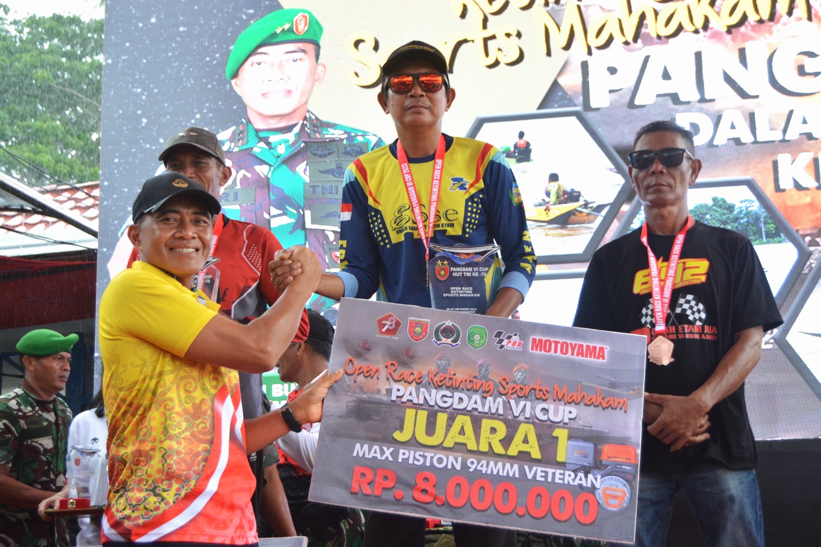 Pangdam VI/Mulawarman Tutup Gelaran Open Race Ketinting Kodim Kukar