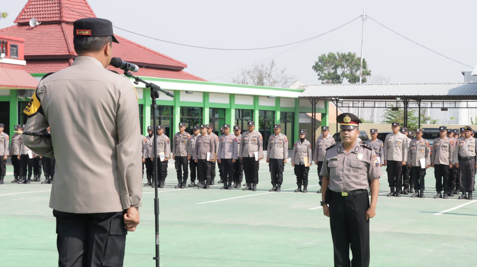Kapolres Blora Pimpin Upacara Kenaikan Pangkat Perwira Pengabdian