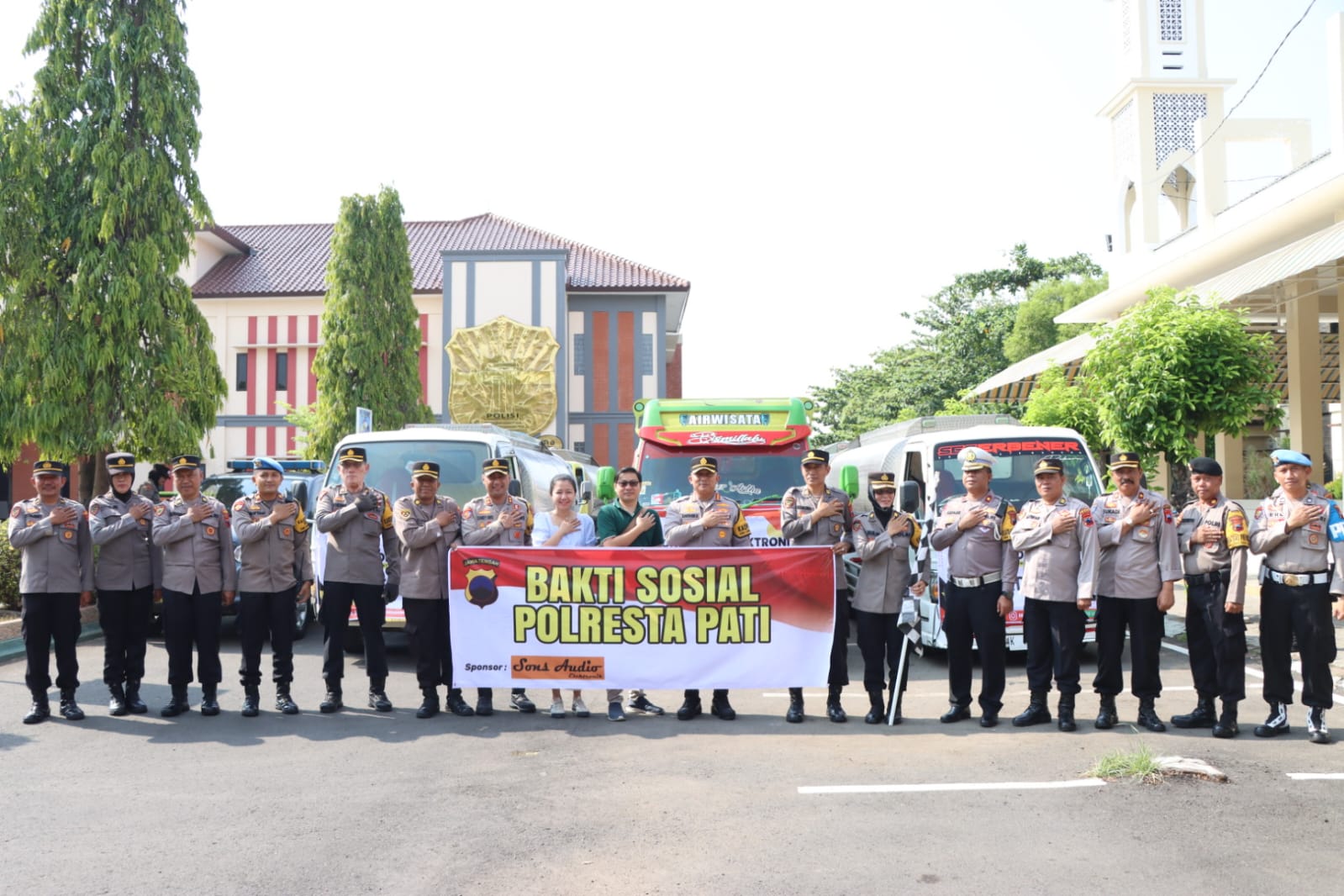 Musim Kemarau Melanda, Polresta Pati Salurkan Air Bersih ke Enam Titik