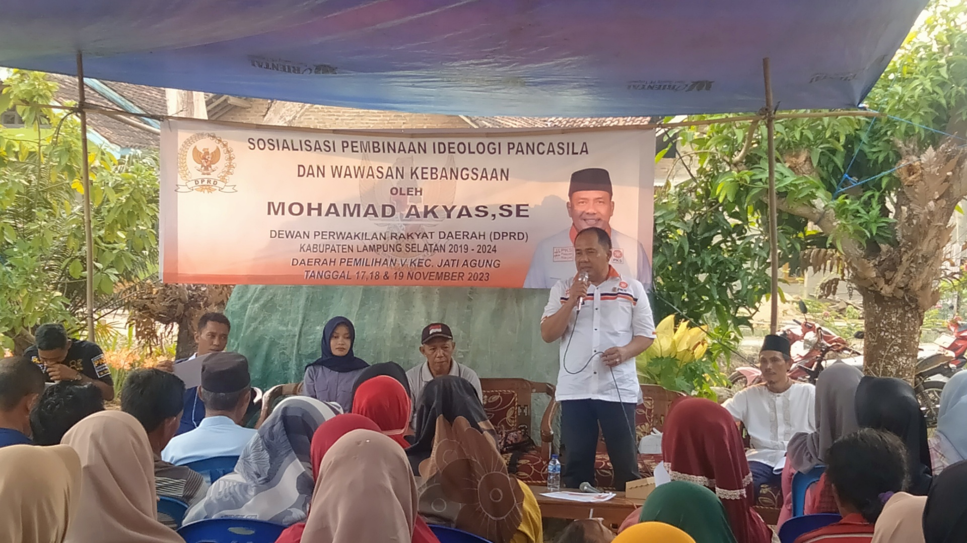 Melalui Sosialisasi IPWK M Akyas Ajak Masyarakat Ciptakan Pemilu Damai Aman Nyaman dan Kondusif