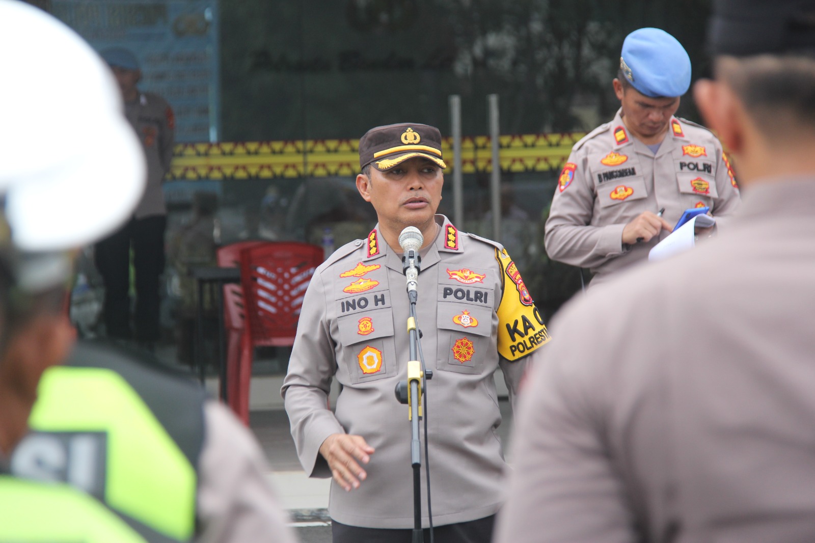 Jelang Pesta Demokrasi Polresta Bandar Lampung Gelar Patroli Sekala Besar
