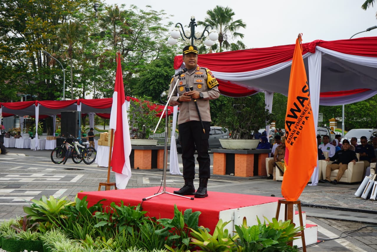 Apel Siaga Pengawasan Pemilu Serentak Tahun 2024 Kabupaten Blora