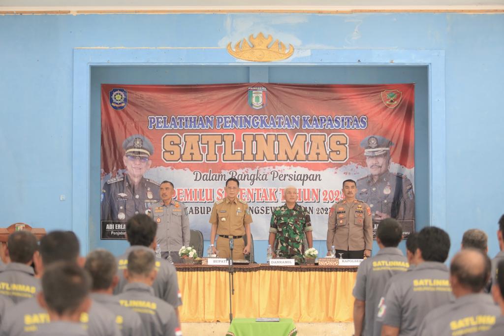 155 Satlinmas Se-Kecamatan Pagelaran Ikuti Pelatihan Peningkatan Kapasitas 