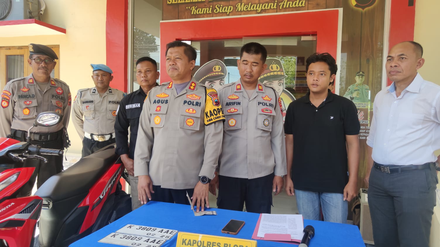 Kapolres Blora Imbau Warga Jangan Takut Melintas Di Jalan Raya Blora Cepu