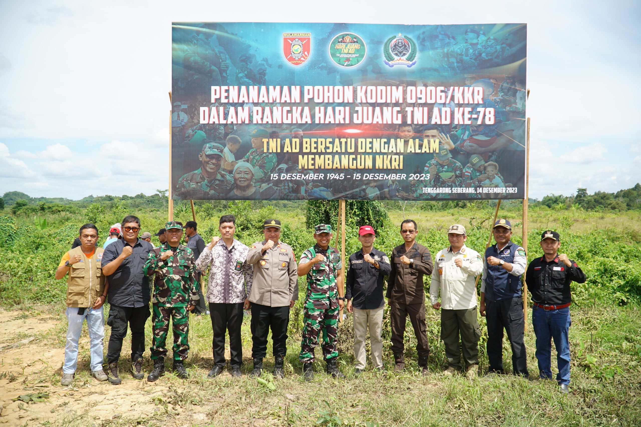 Momentum Hari Juang TNI-AD, Kodim 0906/Kutai Kartanegara Bersinergi Lestarikan Alam