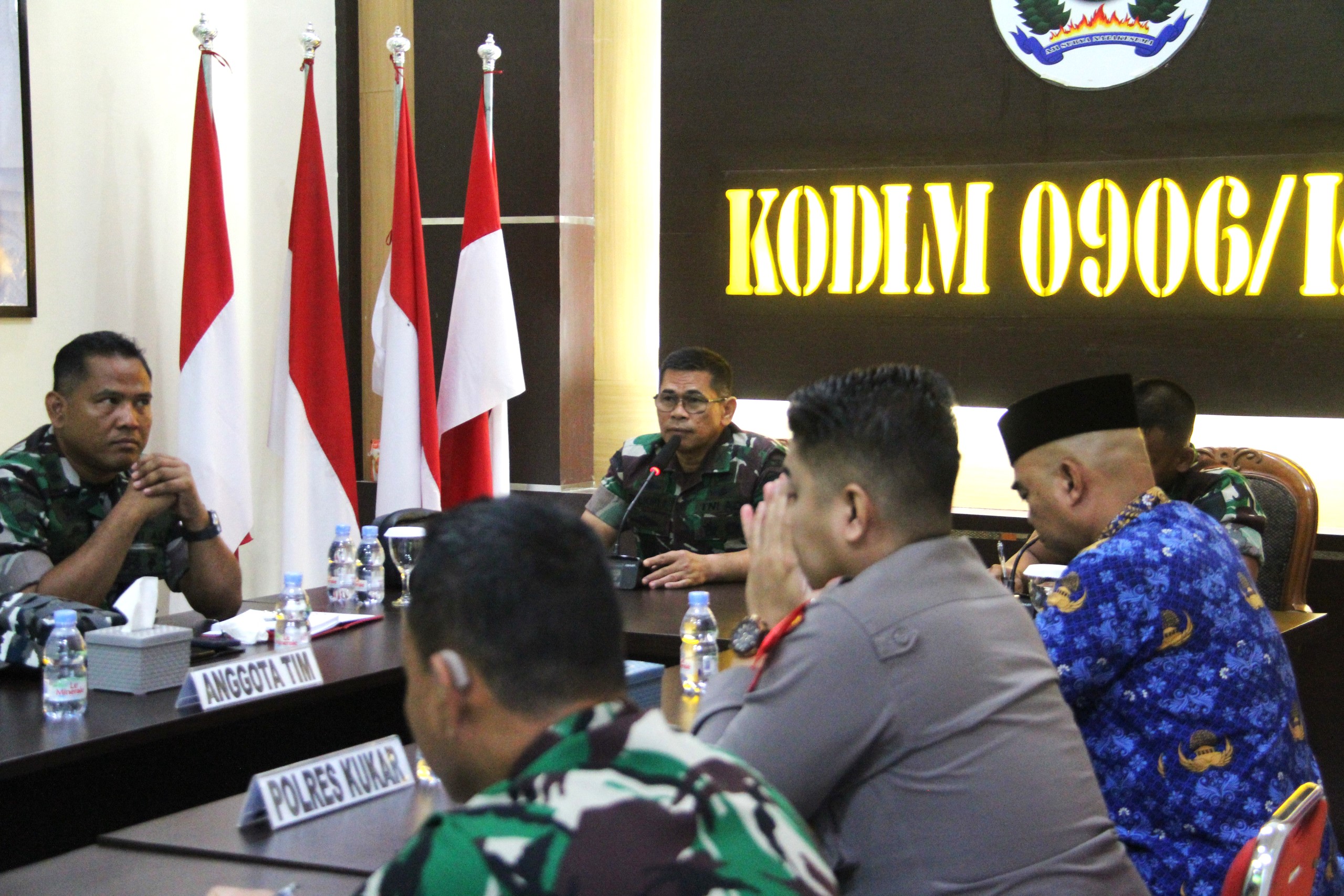Kodim 0906/Kutai Kartanegara Terima Kunjungan Tim Survei Awal Latsitardanus XLIV