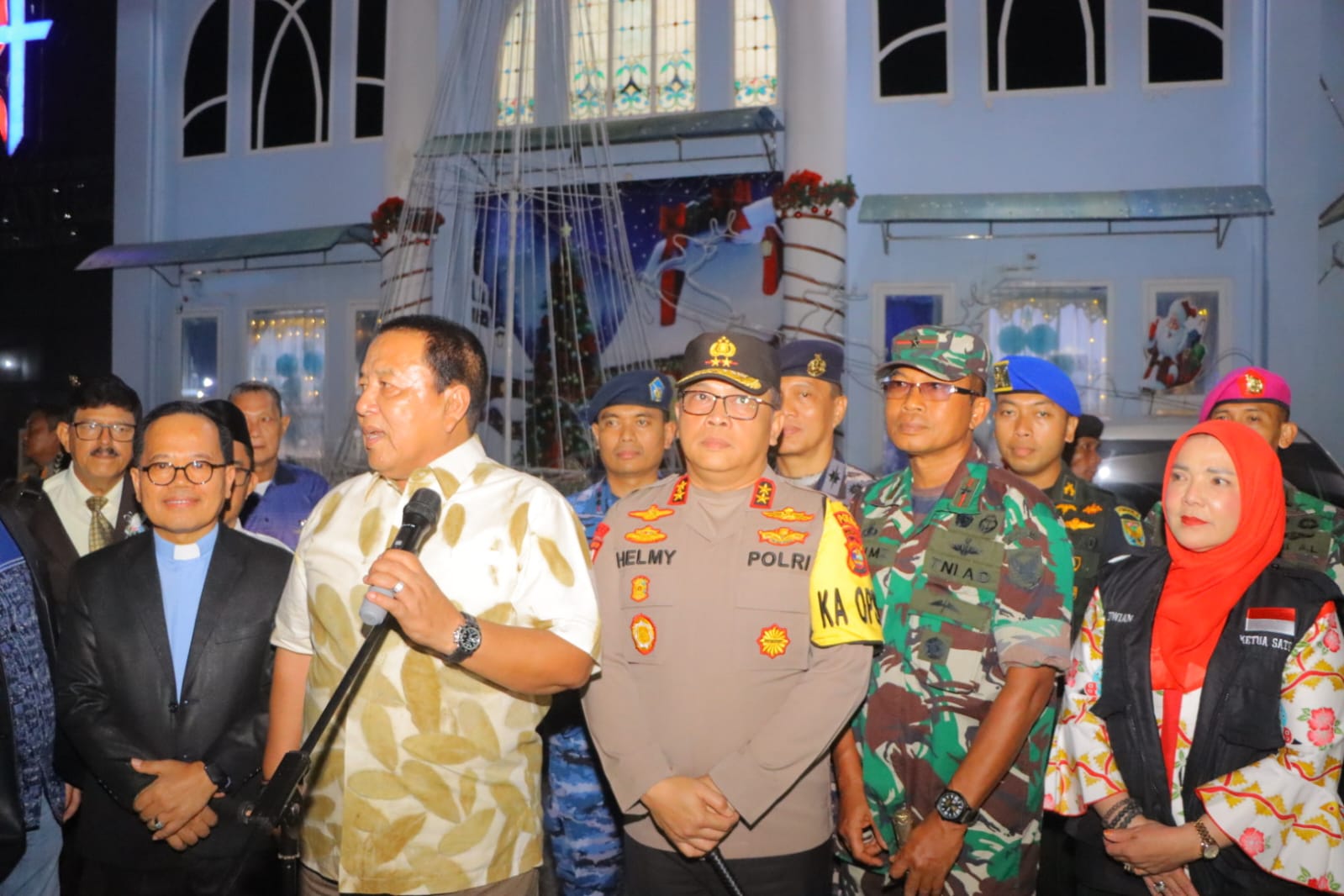 Kapolda Lampung Bersama Forkopimda Lakukan Penggecekan Malam Natal 2023