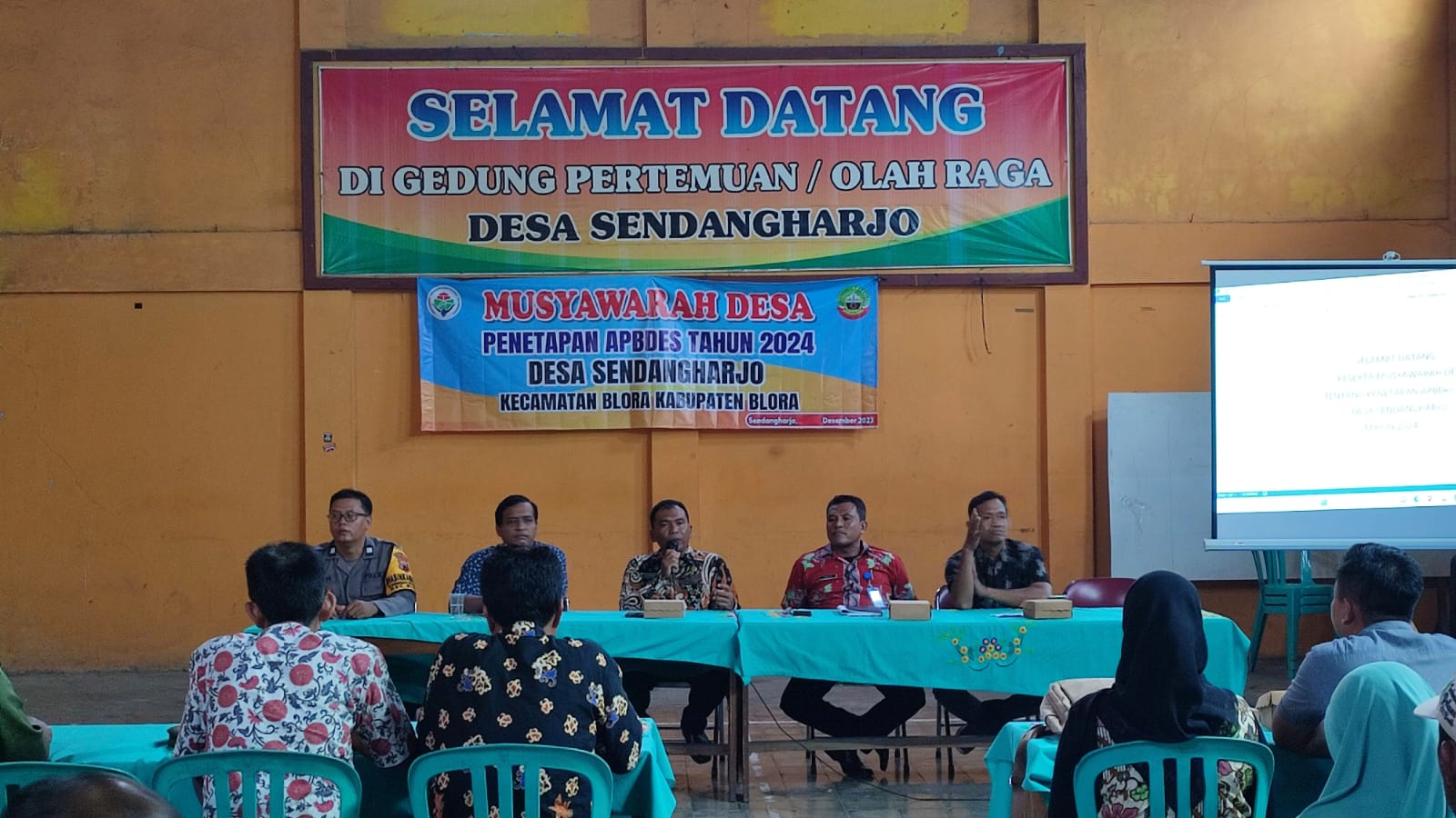 Desa Sendangharjo Melaksanakan Musdes Penetapan APBDes TA 2024