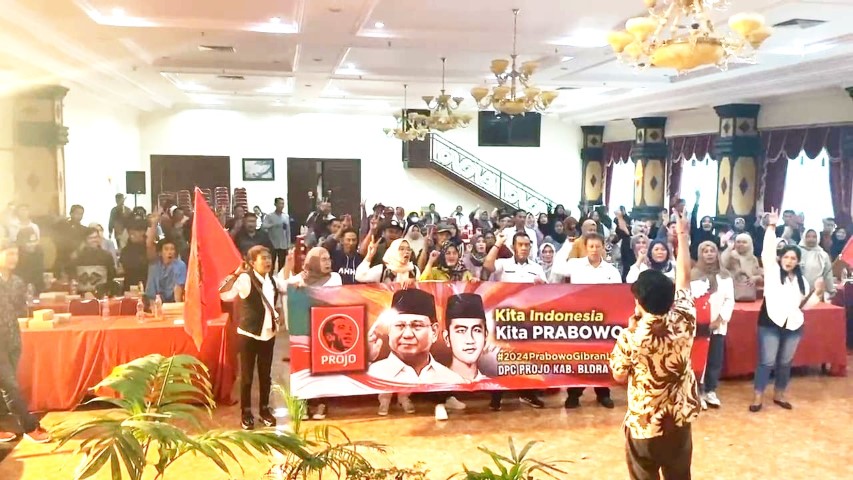 DPC Projo Blora Deklarasi Dukung Kemenangan Prabowo Gibran