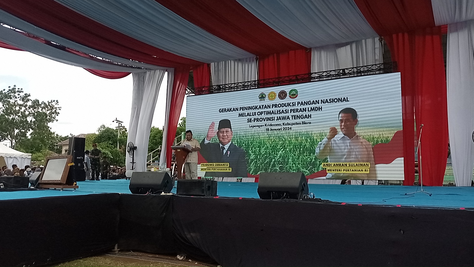 Prabowo Sampaikan Terimakasih Kepada Mentan Amran