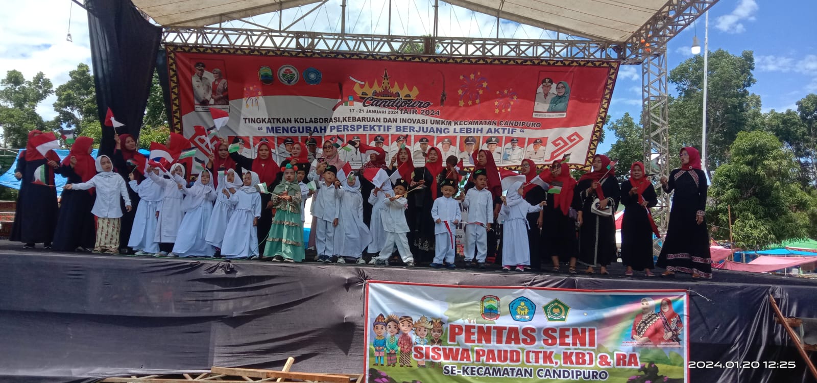 Penampilan Paud,TK dan RA Turut Meriahkan Candipuro Fair 2024