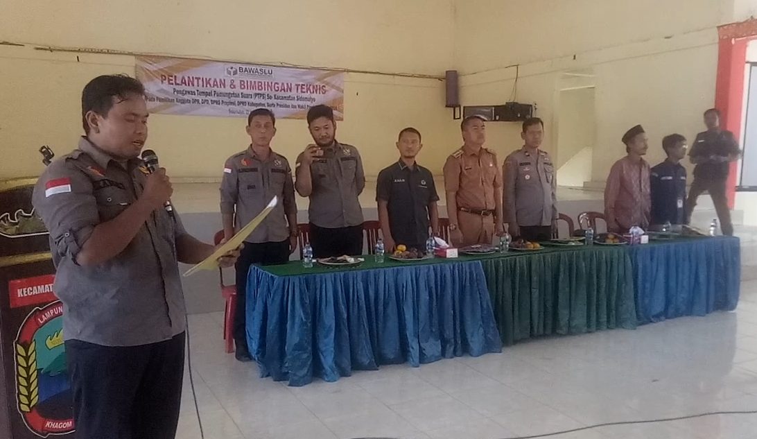 Panwaslucam Sidomulyo Lantik 187 PTPS