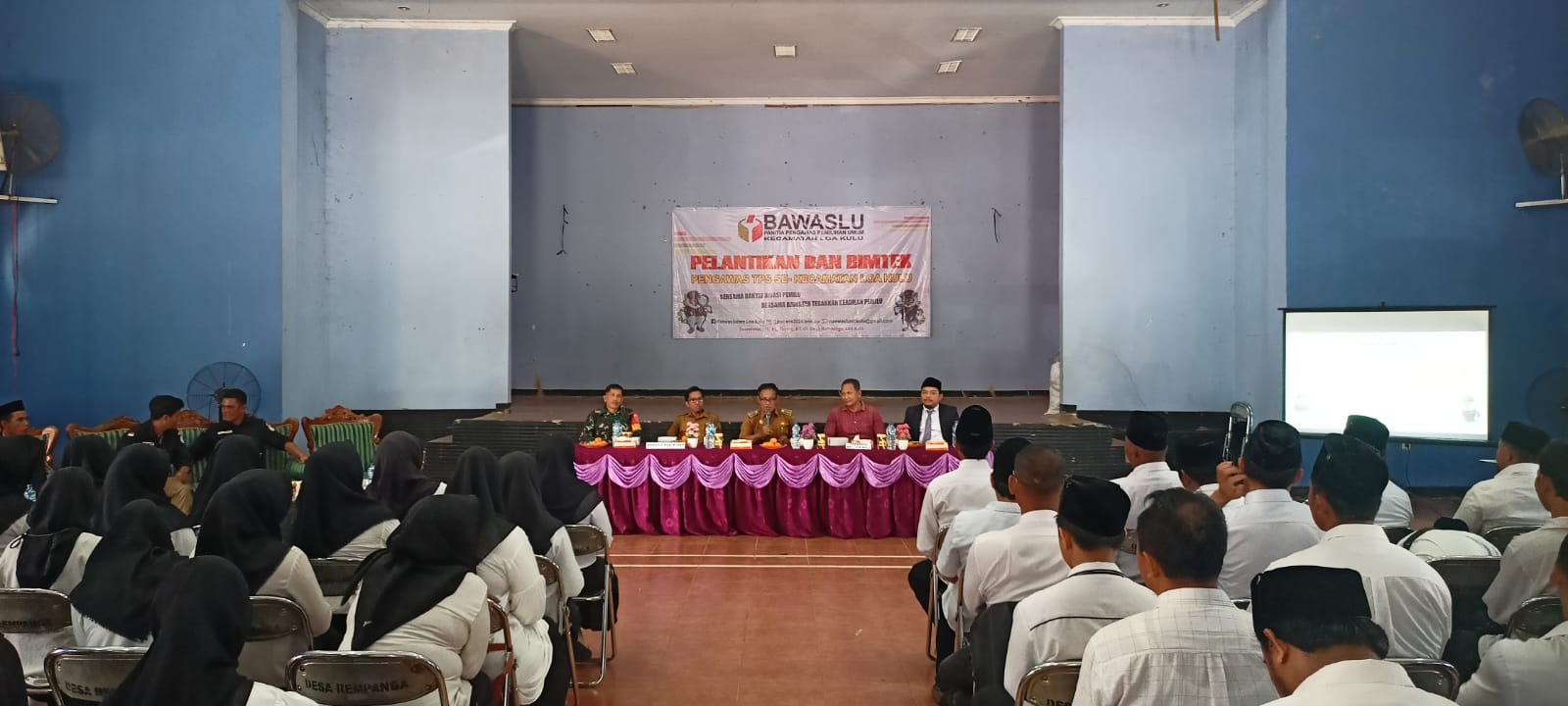 Babinsa Rempanga Hadiri Pelantikan Ptps Se-Kecamatan Loa Kulu