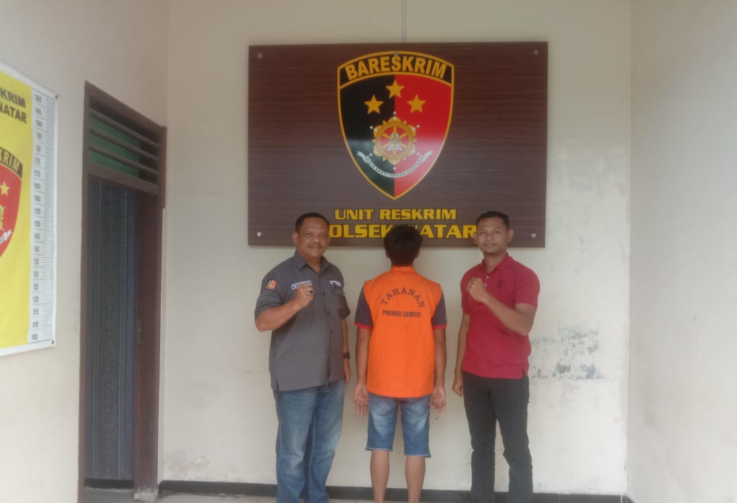 Polsek Natar Ringkus Seorang Ayah Yang Cabuli Anak Tirinya