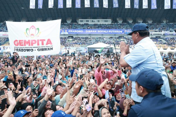 Ratusan Ribu Pendukung Prabowo Padati GBK, Ini Pesan  Prabowo Subianto