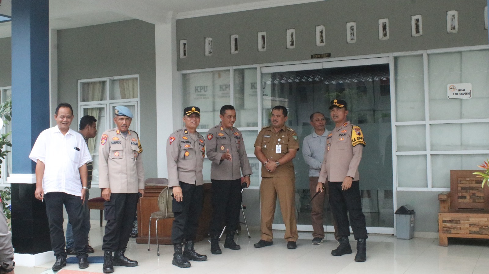 Kapolres Blora Cek Kesiapan Personel Amankan Gudang Logistik di PPK Blora