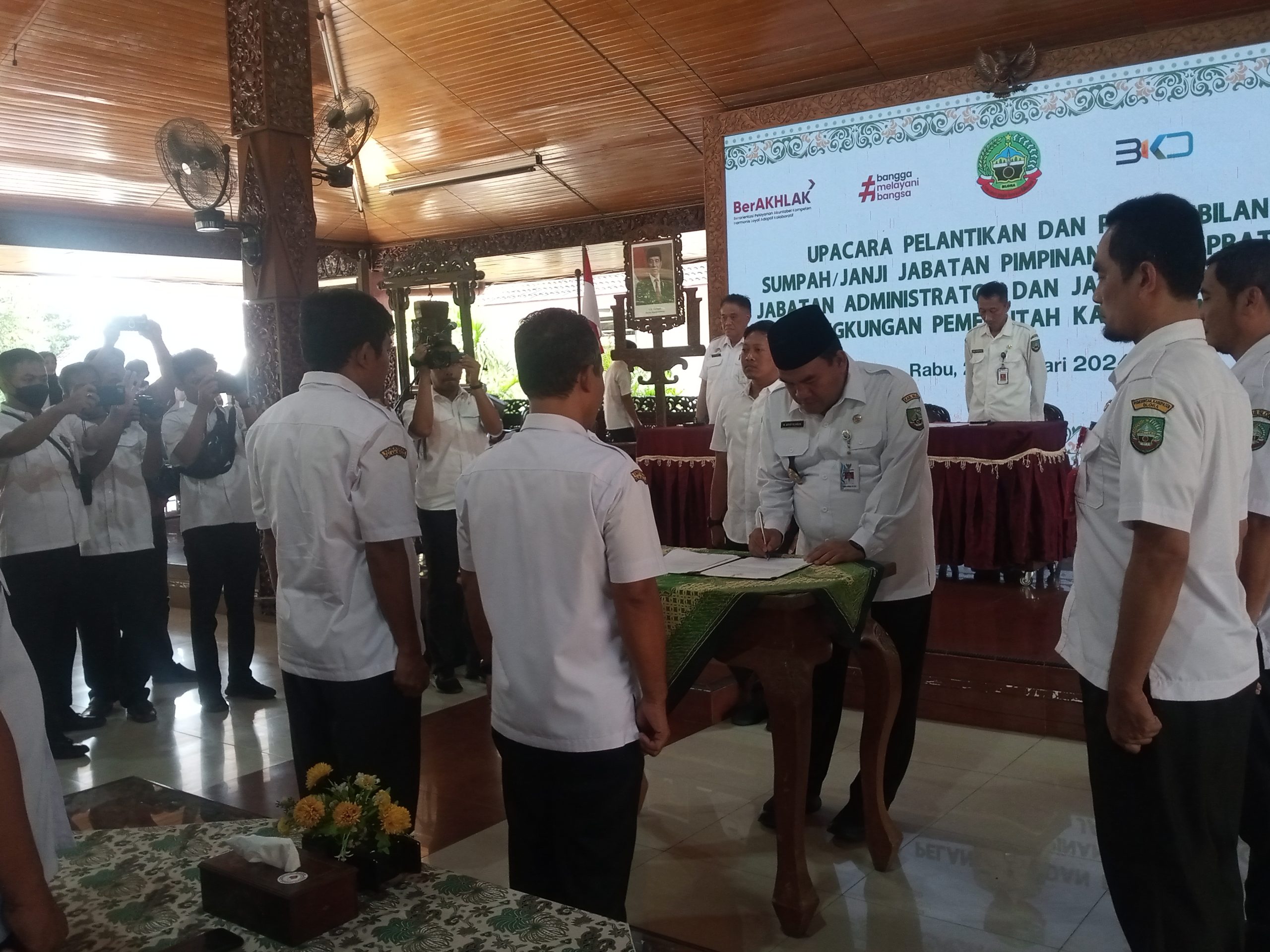 7 Pejabat Eselon II Dilantik, Tidak Ada Lagi Kepala Dinas di Lingkungan Pemkab Blora Yang Kosong