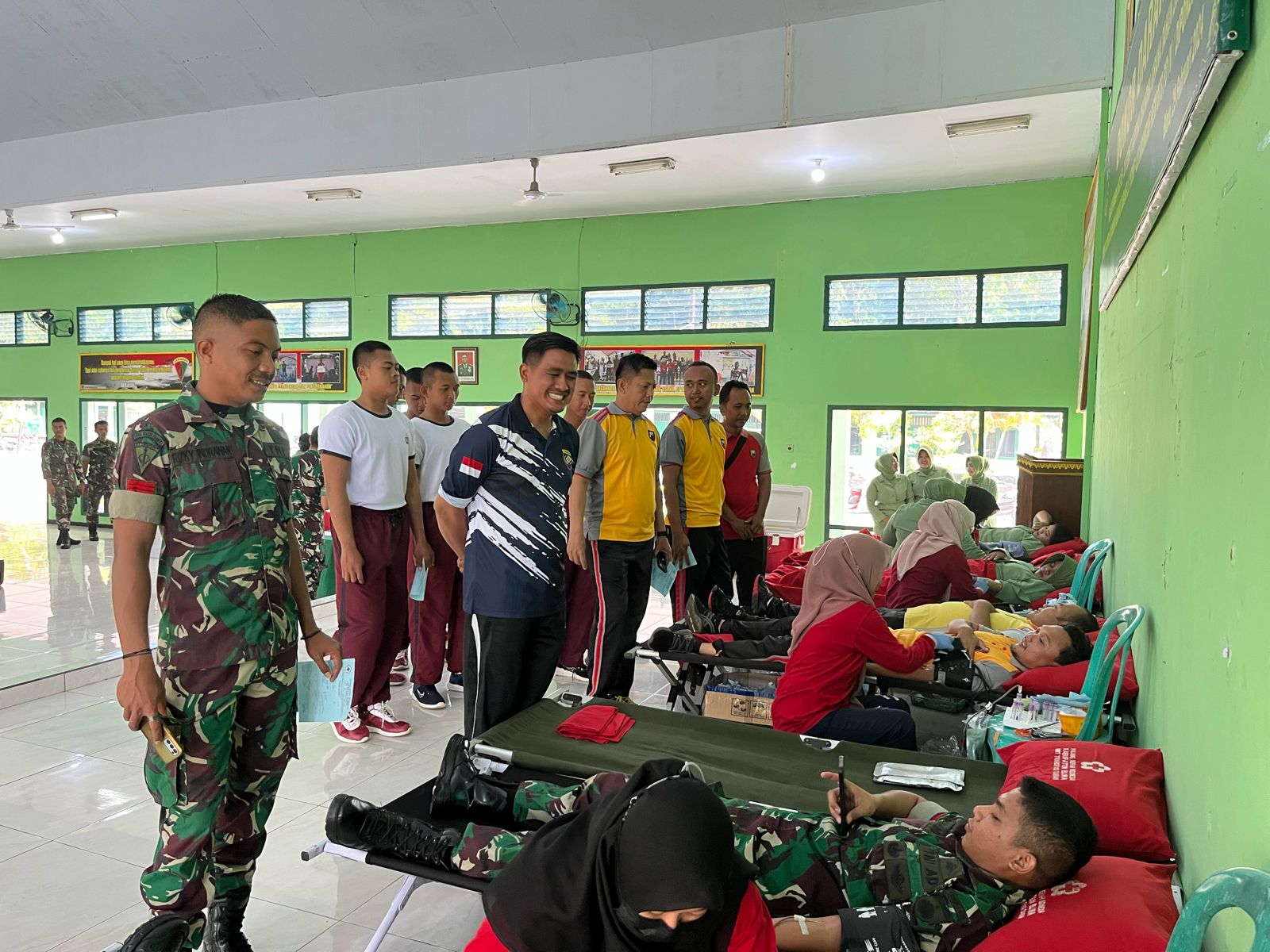 HUT Persit Kartika Chandra Kirana Ke-78, Personel Polres Blora Ikut Donor Darah