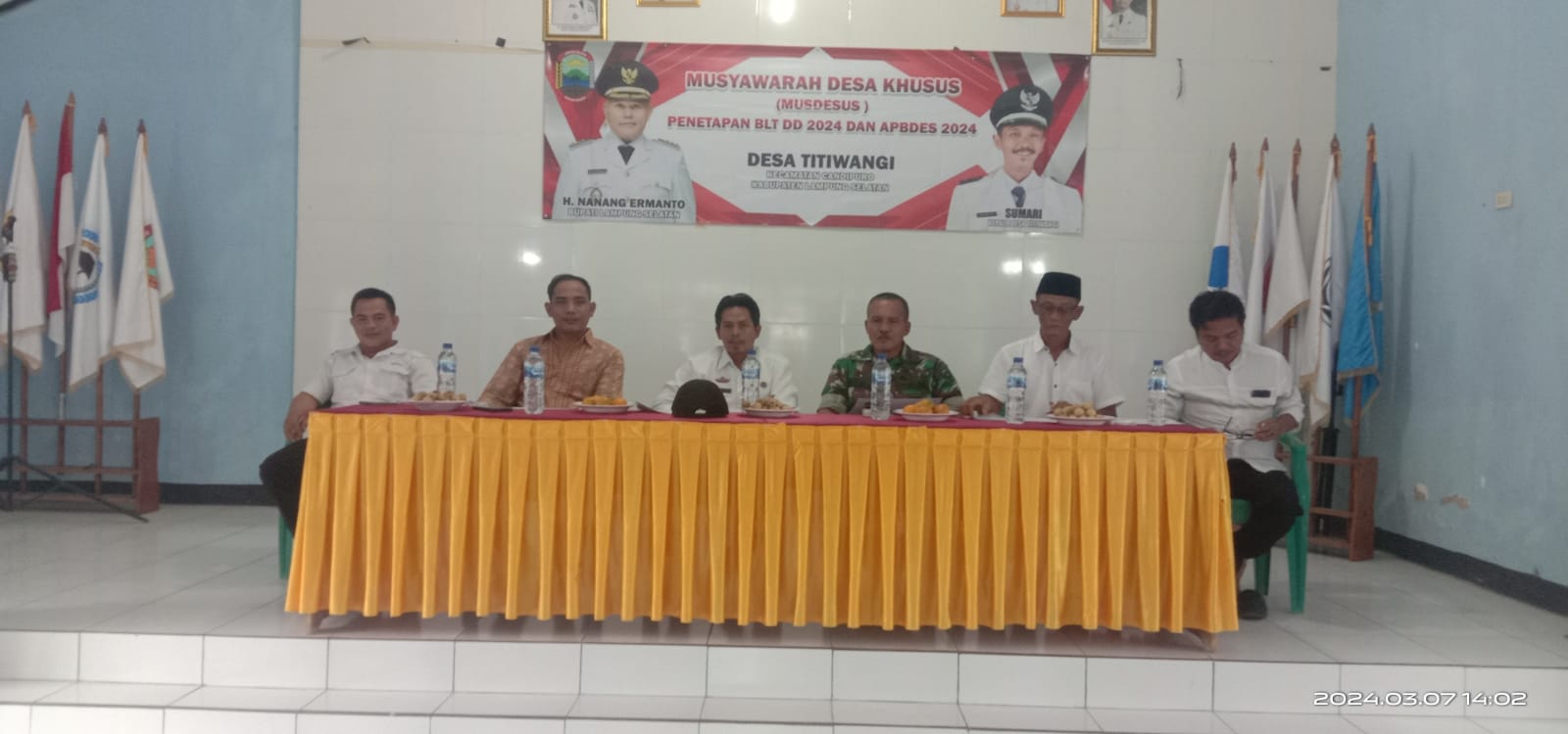 Pemdes Titiwangi Gelar Musdes Khusu Penetapan Calon Penerima BLT DD 2024