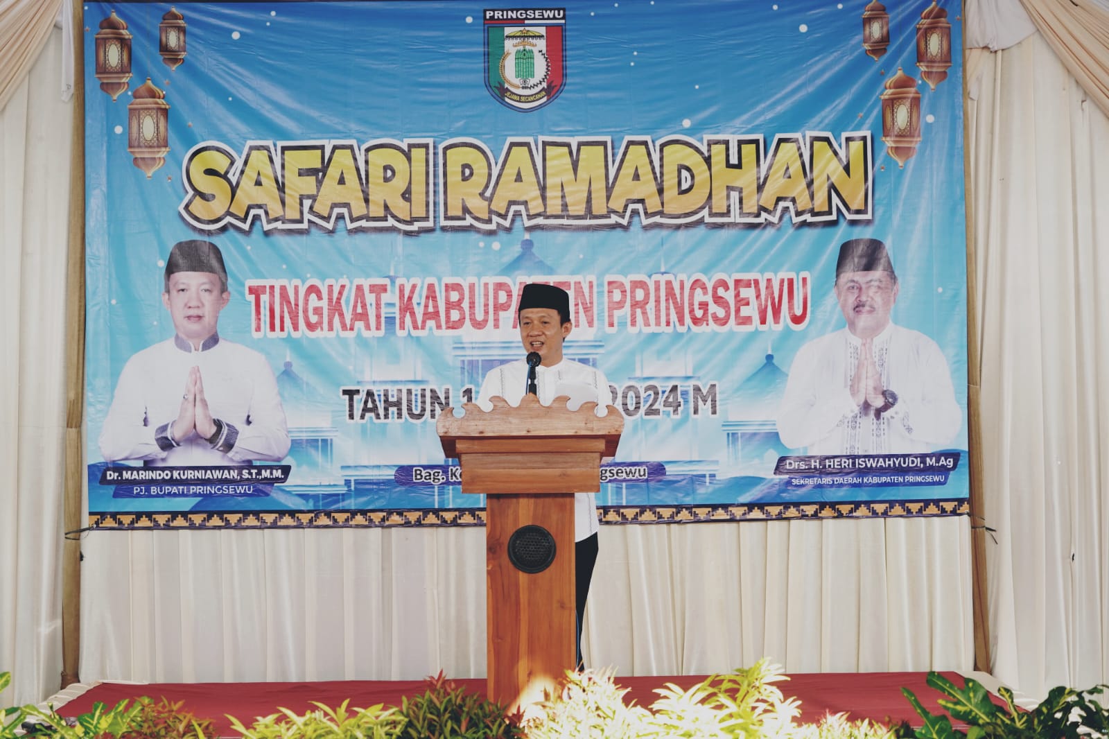 Di Pagelaran Pemkab Pringsewu Awali Safari Ramadan 1445 H