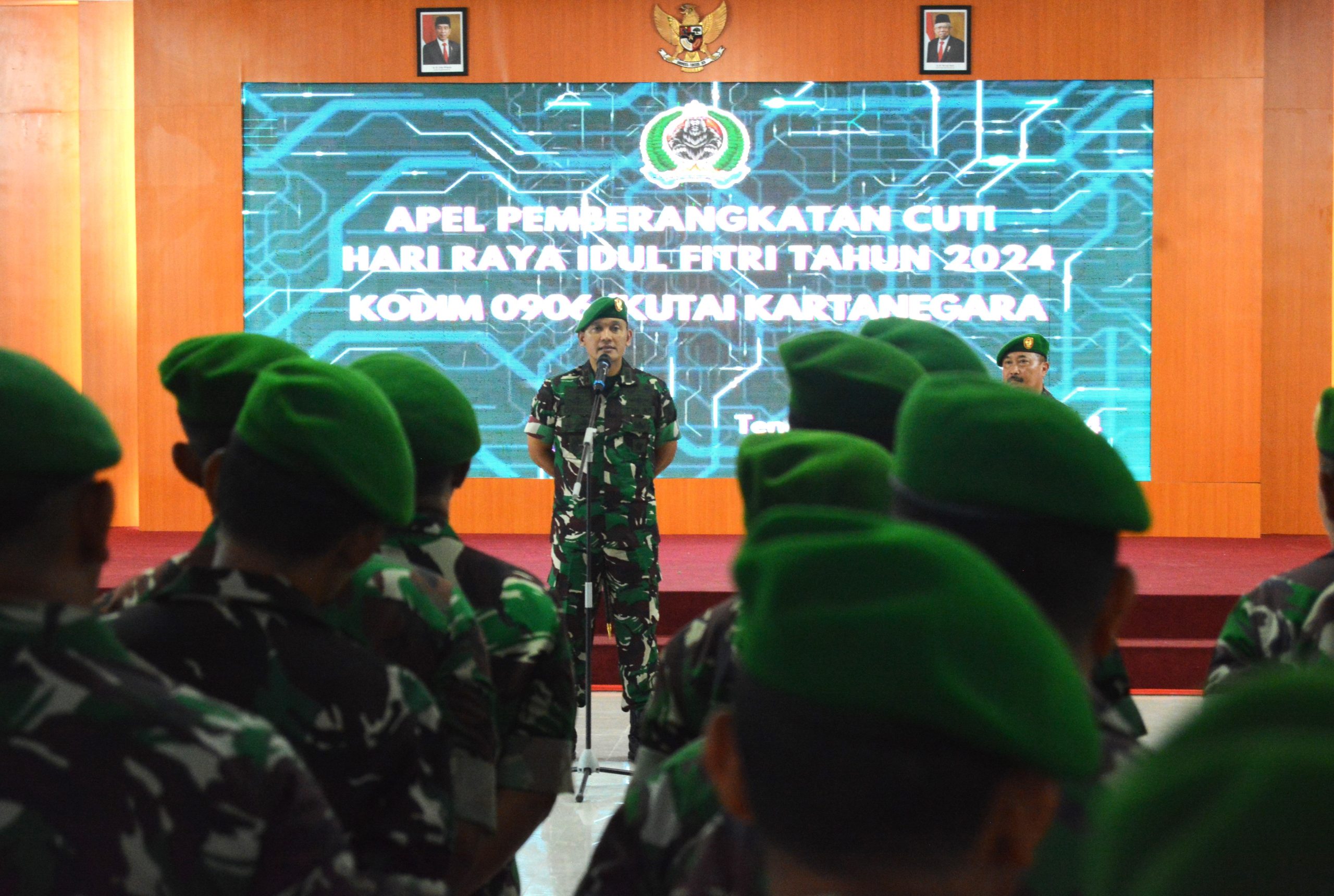 Pimpin Apel Pemberangkatan Cuti Lebaran, Dandim 0906/Kkr Tekankan Faktor Keamanan