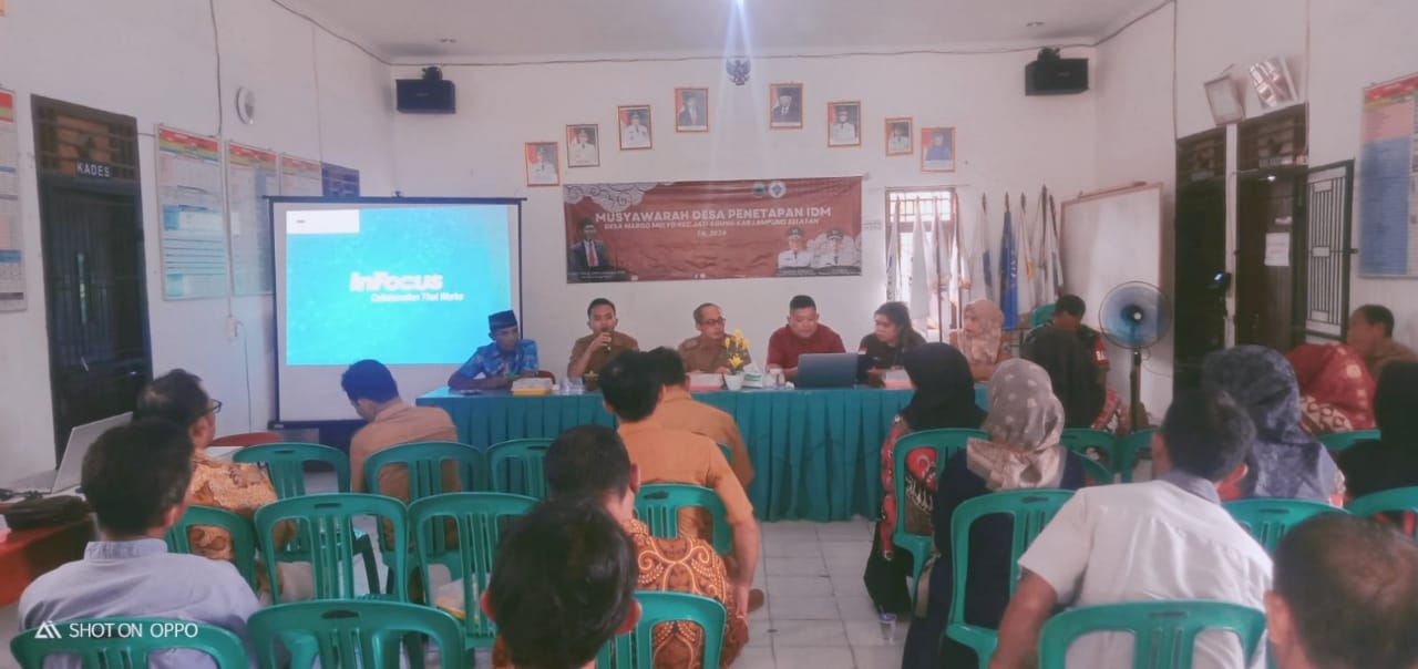 Nilai IDM 2024 Desa Margomulyo Manjadi Desa Maju