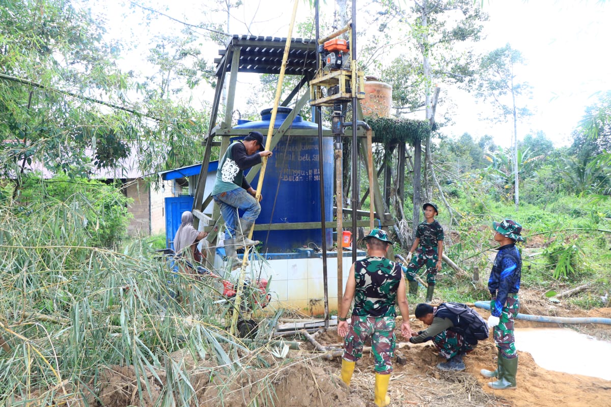 Satgas TMMD Ke- 120 Kodim 0908/Bontang Mulai Kerjakan Pembuatan Sumur Bor
