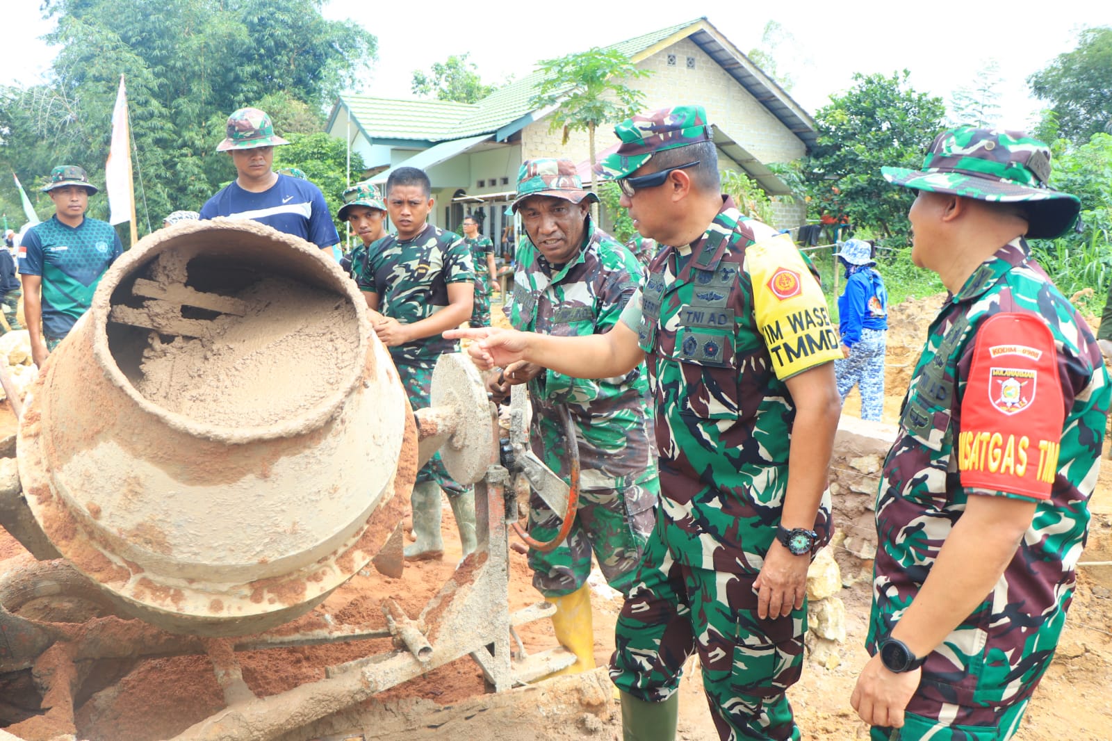 Tim Wasev Tinjau Pelaksanaan TMMD Ke- 120 Kodim 0908/Bontang