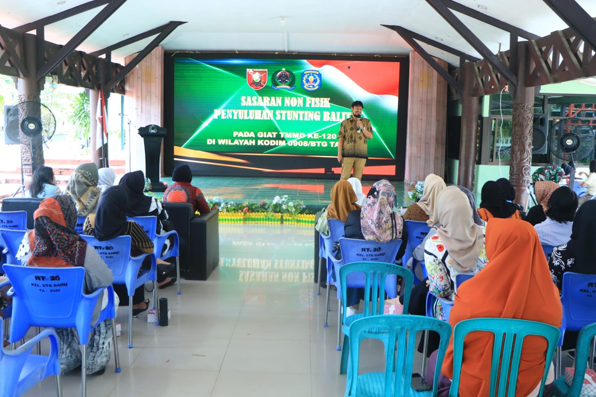 Penyuluhan Stunting Balita Dalam Rangka TMMD ke- 120 Kodim 0908/Bontang