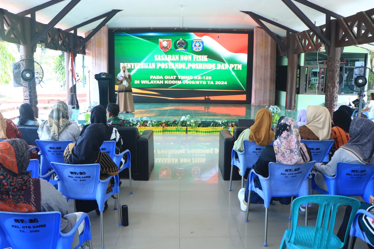 Penyuluhan Posyandu dan Posbindu PTM Dalam Rangka TMMD ke- 120 Kodim 0908/Bontang