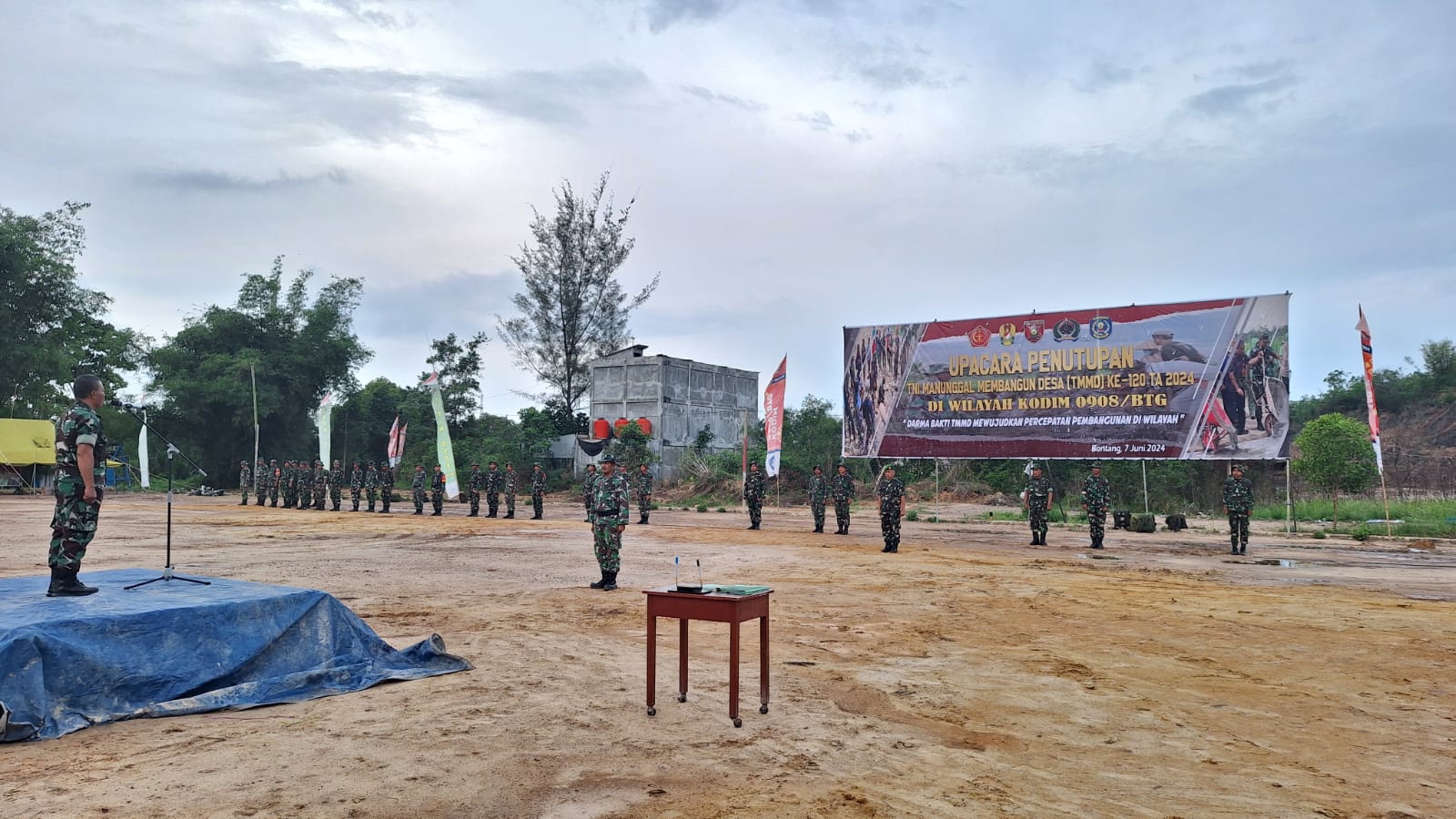 Gladi Upacara Penutupan TMMD Ke- 120 Kodim 0908/Bontang