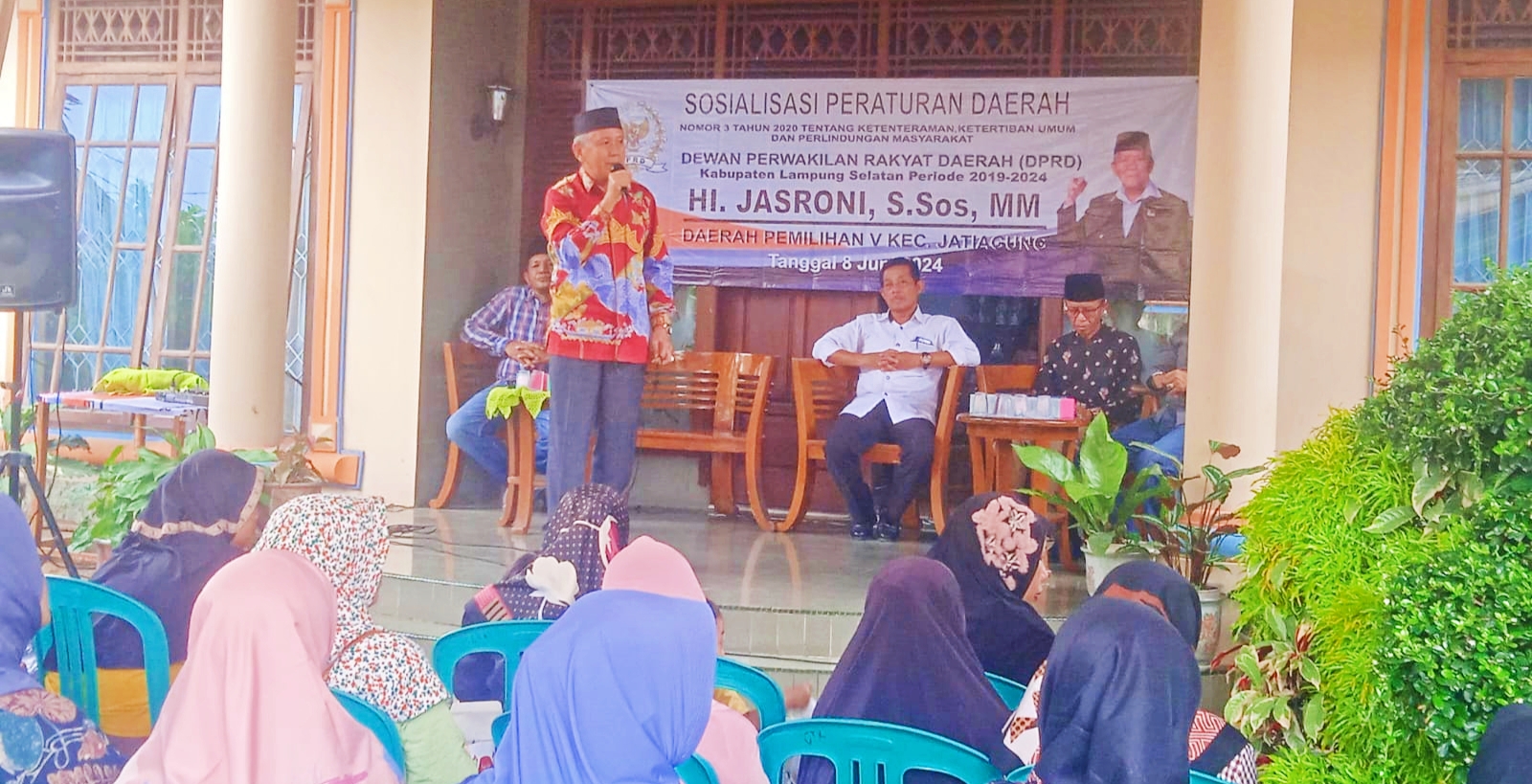 Hi Jasroni Sosialisasikan Perda Tentang Ketenteraman dan Ketertiban Umum